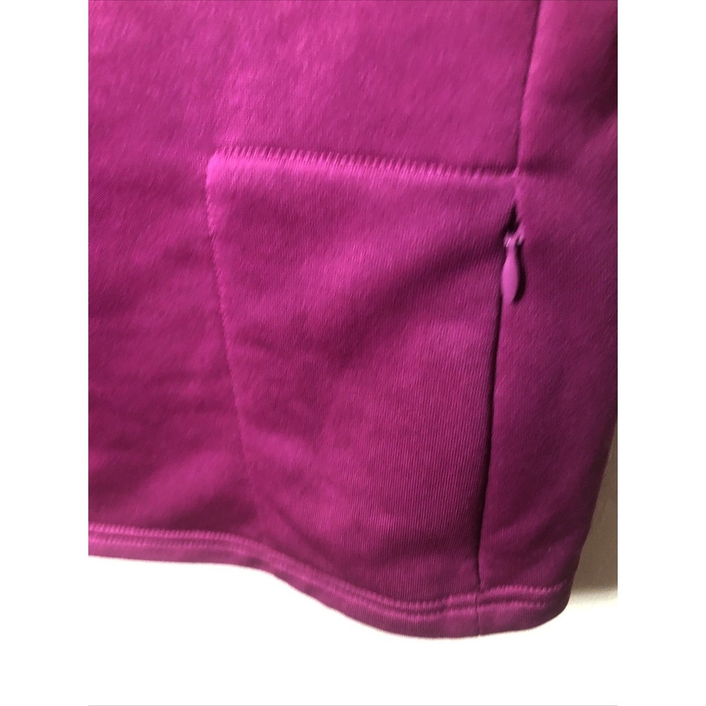 Adidas Mock Neck Pullover Sweatshirt Women's Size Medium Purple Sherpa Fleece - Picture 8 of 12